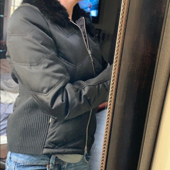 Black fur collar Bebe jacket - Picture 8 of 8